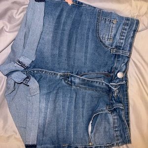 Denim shorts
